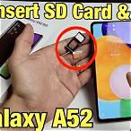 samsung a52 sd card slot